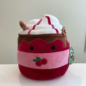 NWT 11” Maude the Cranberry Mocha Drink Christmas Squishmallow